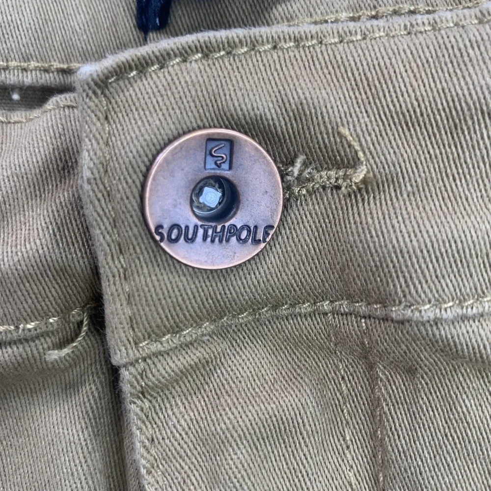 Southpole Flex Pants Men 40x30 (36x30) Khaki Straight Fit Casual Stretch Classic - Picture 4 of 16